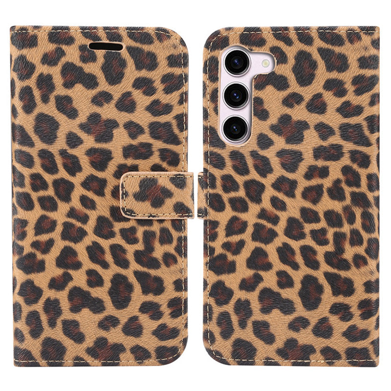 For Samsung Galaxy S23 PU Leather Flip Case Leopard Pattern Stand Wallet Phone Cover For Samsung Galaxy S23 PU Leather Flip Case Leopard Pattern Stand Wallet Phone Cover